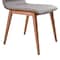 Armen Living Robin Mid-Century Dining Chair in Walnut Finish and Gray Fabric, PK2 LCRBSIGR - alternate 5